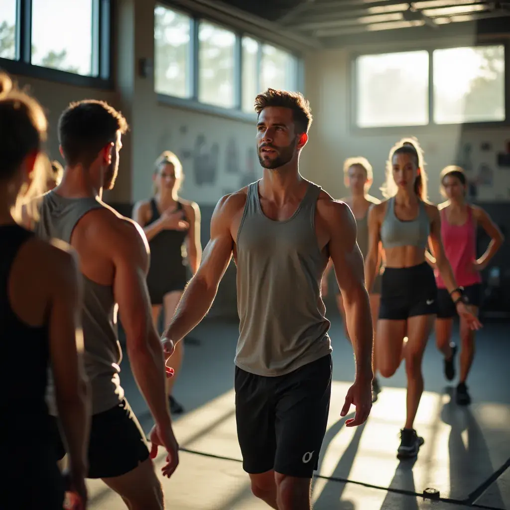 Mujer utilizando kettlebells para mejorar su fuerza muscular.