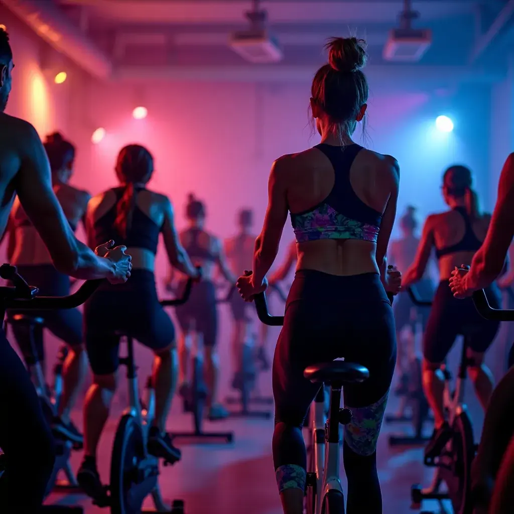Mujer sonriendo después de completar una serie de levantamiento de pesas.